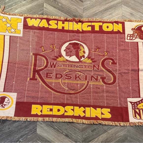 Washington Redskins NFL Vintage Wooven Throw Blanket Tapestry 69